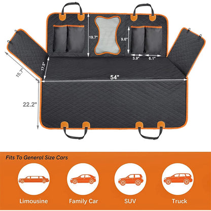 PetzNest Waterproof Dog Car Back Seat Cover