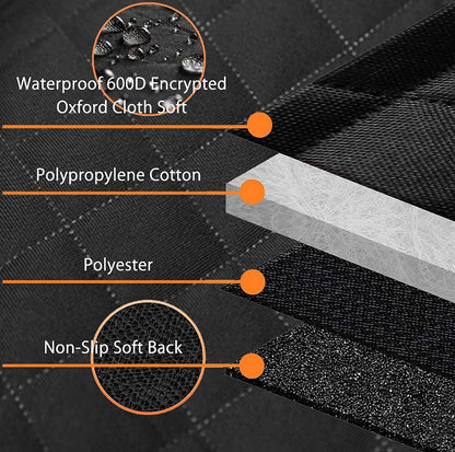 PetzNest Waterproof Dog Car Back Seat Cover